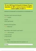 PA Act 120 Exam &num;4 &lpar;Search & Seizure&rpar; Exam &vert;  Questions & 100&percnt; Correct Answers &lpar;Verified&rpar; &vert;  Latest Update &vert; Grade A&plus;