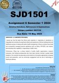SJD1501 Assignment 6 (COMPLETE ANSWERS) Semester 1 2024 (643134) - DUE 15 May 2024