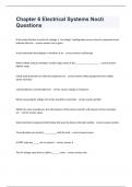 Chapter 6 Electrical Systems Nocti Questions with answers 2024/2025