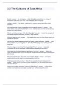 3&period;3 The Cultures of East Africa Questions and Answers 2024