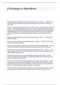 2&period;10 Issues in East Africa Questions and Answers 2024