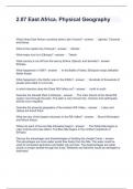 2&period;07 East Africa&period; Physical Geography Questions and Answers Graded A&plus;