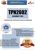 TPN2602 Assignment 1 (COMPLETE ANSWERS) 2024 (695989) - DUE 3 May 2024