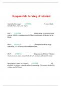Responsible Serving of Alcohol