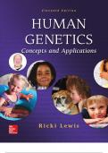  Human Genetics Concepts and Applications by  Ricki Lewis A+ grade sure 2024