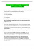 Caregiving 430 Exam &num;3 Questions and Verified Solutions 2024