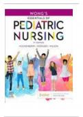 TEST BANK Wong's Essentials of Pediatric Nursing 11th Edition by Marilyn J. Hockenberry Latest (2023-2024) Verified Edition/ All Chapters 1-31