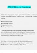 ANCC Review Questions &lpar;PMHNP IQ&rpar; Exam Questions with correct Answers&lpar; A&plus; GRADED 100&percnt; VERIFIED&rpar;&period;