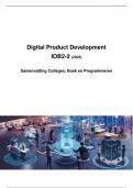 Digital Product Development (IOB2-2) - Samenvatting colleges, boek en programmeren