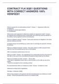 CONTRACT FLK SQE1 QUESTIONS WITH CORRECT ANSWERS 100&percnt; VERIFIED&excl;&excl;
