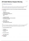 ATI Adult Medical Surgical Nursing  Questions and answers