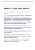 Indiana DECA State Officer Test! 2024