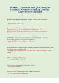 HOSPITAL CORPSMAN TEST QUESTIONS &vert; 200 QUESTIONS WITH 100&percnt; CORRECT ANSWERS &vert; LATEST UPDATE 
