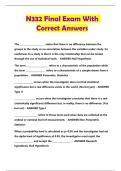 N332 Final Exam With Correct Answers
