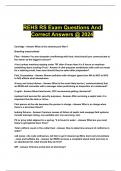 REHS RS Exam Questions And Correct Answers &commat; 2024