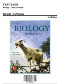 Test Bank: Biology: The Essentials, 3rd Edition by Hoefnagels - Chapters 1-30, 9781259824913 | Rationals Included