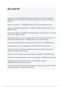Bio test &num;3 with complete solution