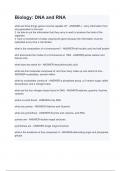 Biology&lowbar; DNA and RNA with complete solution