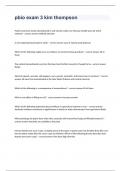 pbio exam 3 kim thompson Question and answers rated A+ 2024 