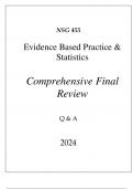 (UOPX) NSG 455 EVIDENCE BASED PRACTICE & STATISTICS COMPREHENSIVE FINAL REVIEW