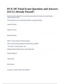 PCN-107 Final Exam Questions and Answers &lpar;GCU&rpar; Already Passed&excl;&excl;