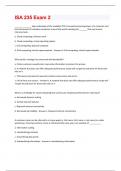ISA 235 Exam 2 Questions With Complete Solutions, Graded A+
