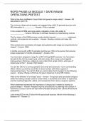ROPD PHASE 4A MODULE 1 SAFE RANGE OPERATIONS PRETEST