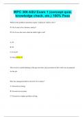 WPC 300 ASU Exam 1 (concept quiz, knowledge check, etc.) 100% Pass