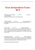 Texas Jurisprudence Exam - RCP