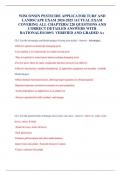 WISCONSIN PESTICIDE APPLICATOR TURF AND LANDSCAPE EXAM 2024-2025 &sol;ACTUAL EXAM  COVERING ALL CHAPTERS&sol; 220 QUESTIONS AND CORRECT DETAILED ANSWERS WITH RATIONALES&sol;100&percnt; VERIFIED AND GRADED A
