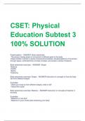 CSET&colon; Physical  Education Subtest 3 100&percnt; SOLUTION