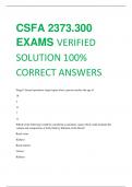 CSFA 2373&period;300  EXAMS VERIFIED  SOLUTION 100&percnt;  CORRECT ANSWERS