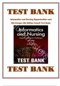 Test Bank For Informatics and Nursing 6th Edition by Jeanne Sewell, ISBN 978-1496394064, Complete Guide A+