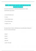 SBB Genetic, Rh and RBC membrane Study Guide with Questions and Correct Answers