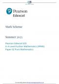 Pearson Edexcel GCE In A Level Further Mathematics (9FM0) Paper 02 Pure Mathematics