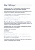 MHA 706 Module 1 Exam 2024&sol;2025 Questions With Completed Solutions&period;