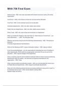 MHA 706 Final Exam 2024&sol;2025 Questions With Completed Solutions&period;