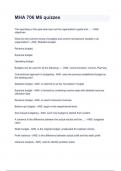 MHA 706 M6 quizzes exam 2024&sol;2025 questions with completed & verified solutions&period;