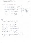 Class notes Mathematics (Sequence and Series) 