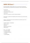 NURS 108 Exam 1 Questions With 100% Correct!!