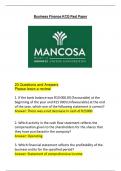 MANCOSA business finance pack