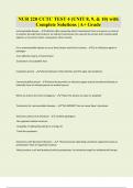 NUR 220 CCTC TEST 4 &lpar;UNIT 8&comma; 9&comma; & 10&rpar; with Complete Solutions &vert; A&plus; Grade
