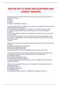 bundle for NGN HESI RN EXIT EXAM 2024 V1-V6 QUESTIONS AND ANSWERS GRADED A+
