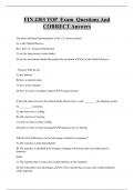 FIN 4303 TOP Exam Questions And  CORRECT Answers