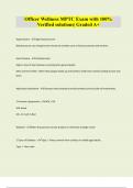 Officer Wellness MPTC Exam with 100&percnt; Verified solutions&vert; Graded A&plus;