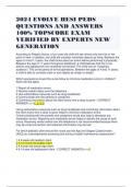 2024 EVOLVE HESI PEDS QUESTIONS AND ANSWERS 100% TOPSCORE EXAM VERIFIED BY EXPERTS NEW GENERATION 
