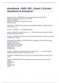 smartbook - BIOL 203 - Exam 3 Correct Questions & Answers!!