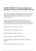 SCRIBE AMERICA ED Course Final Exam Questions and Answers 2024 &lpar;Verified Answers&rpar;&period;