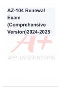 AZ-104 Renewal Exam (Comprehensive Version)2024-2025