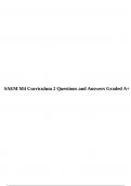 SAEM M4 Curriculum 2 Questions and Answers Graded A+
